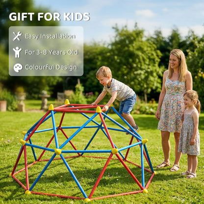 6 FT Climbing Dome Jungle Gym, UV-Resistant Steel, 396 lbs, Ages 3-8, Rust Gym Sets & Swings at Gallery Canada