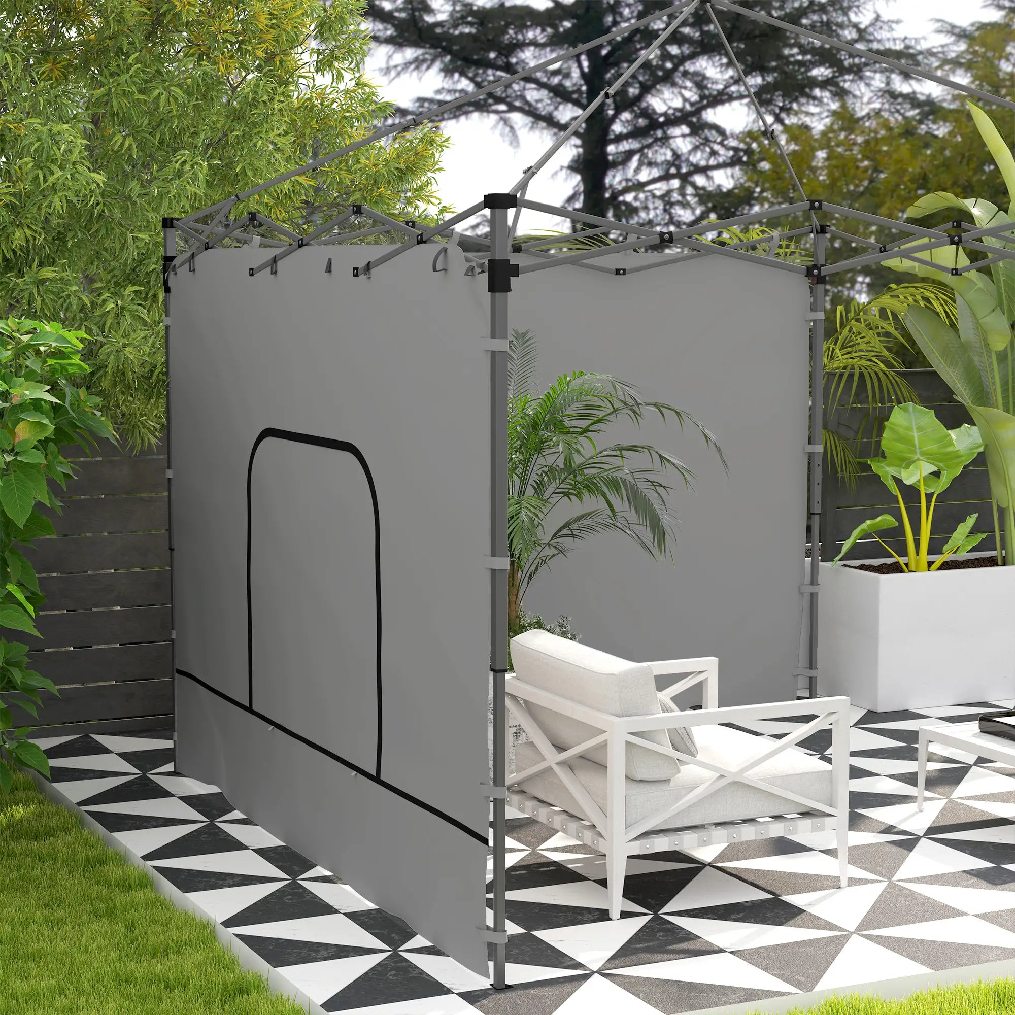 Instant Canopy Sidewall, Zipper Mesh Window, 10 x 10 ft, 2 Pack Gazebo Sidewalls at Gallery Canada