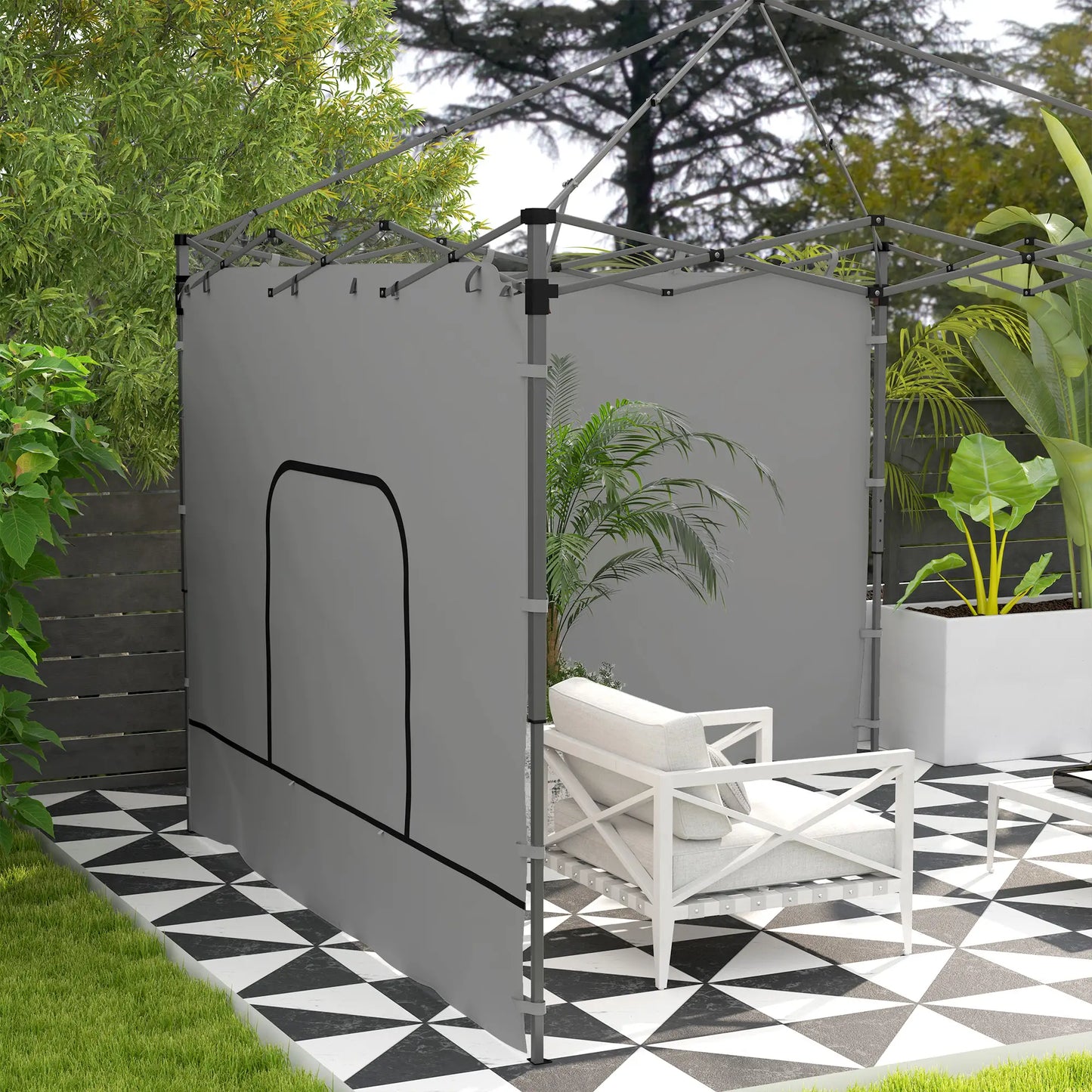 Instant Canopy Sidewall, Zipper Mesh Window, 10 x 10 ft, 2 Pack Gazebo Sidewalls at Gallery Canada