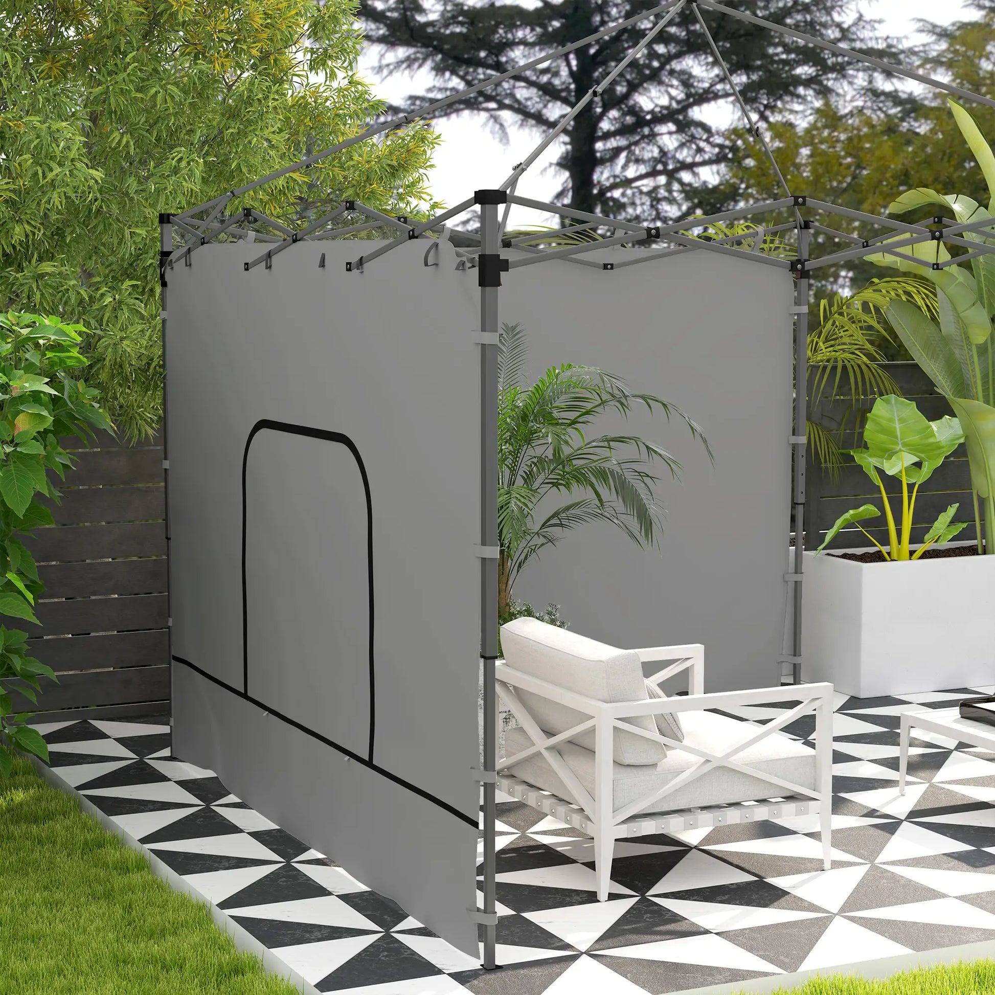 Instant Canopy Sidewall, Zipper Mesh Window, 10 x 10 ft, 2 Pack Gazebo Sidewalls at Gallery Canada