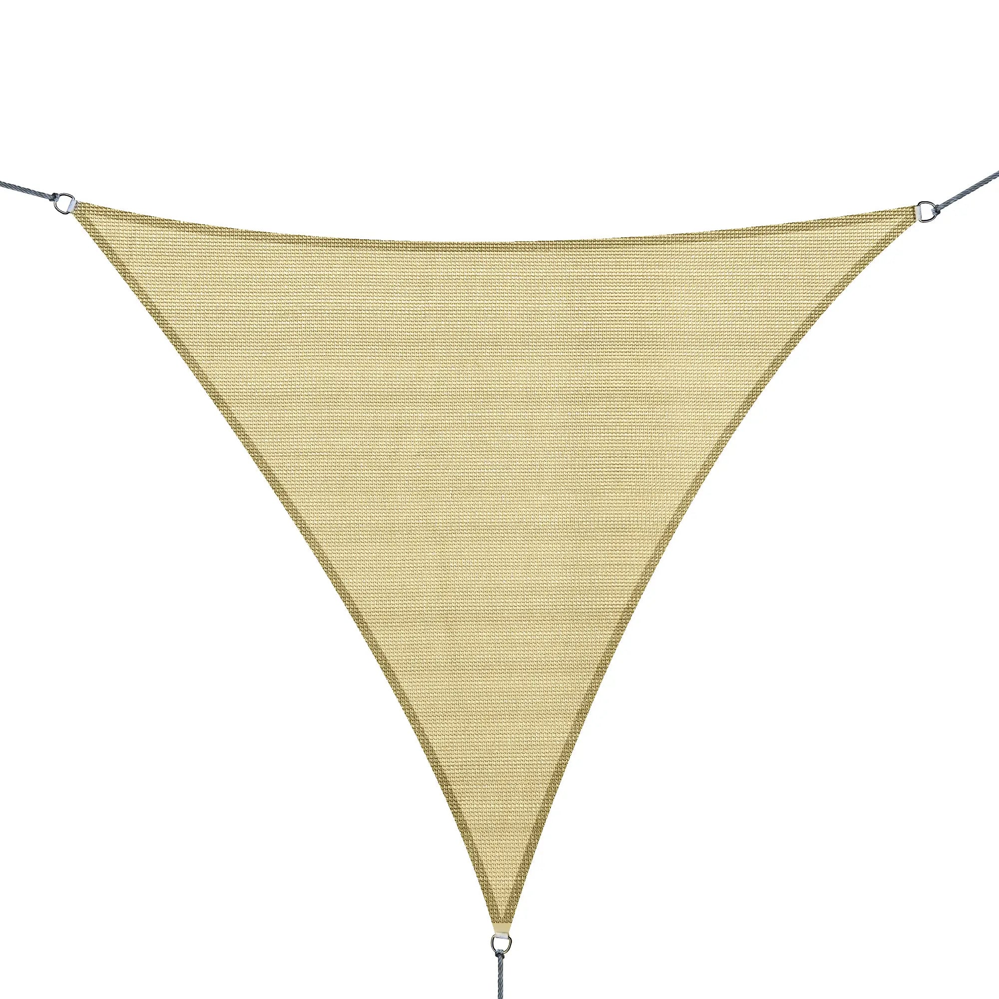 10' x 10' x 10' Triangle Sun Shade Sail, UV Block Fabric Canopy for Patio, Deck Shade Sails Sand at Gallery Canada