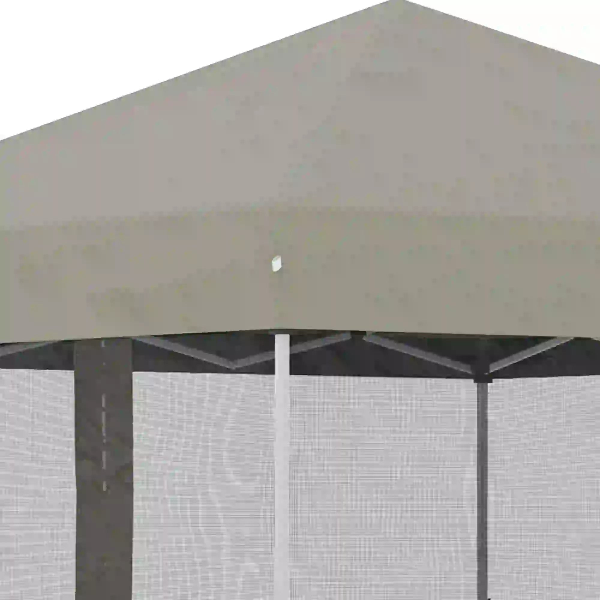 10' x 10' Pop-Up Canopy Tent, Mesh Sidewalls, Adjustable Height, Beige Pop Up Canopies at Gallery Canada