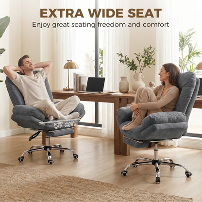 Criss Cross Chair With Wheels, Waterfall Armrests, Dark Grey, Dark Grey