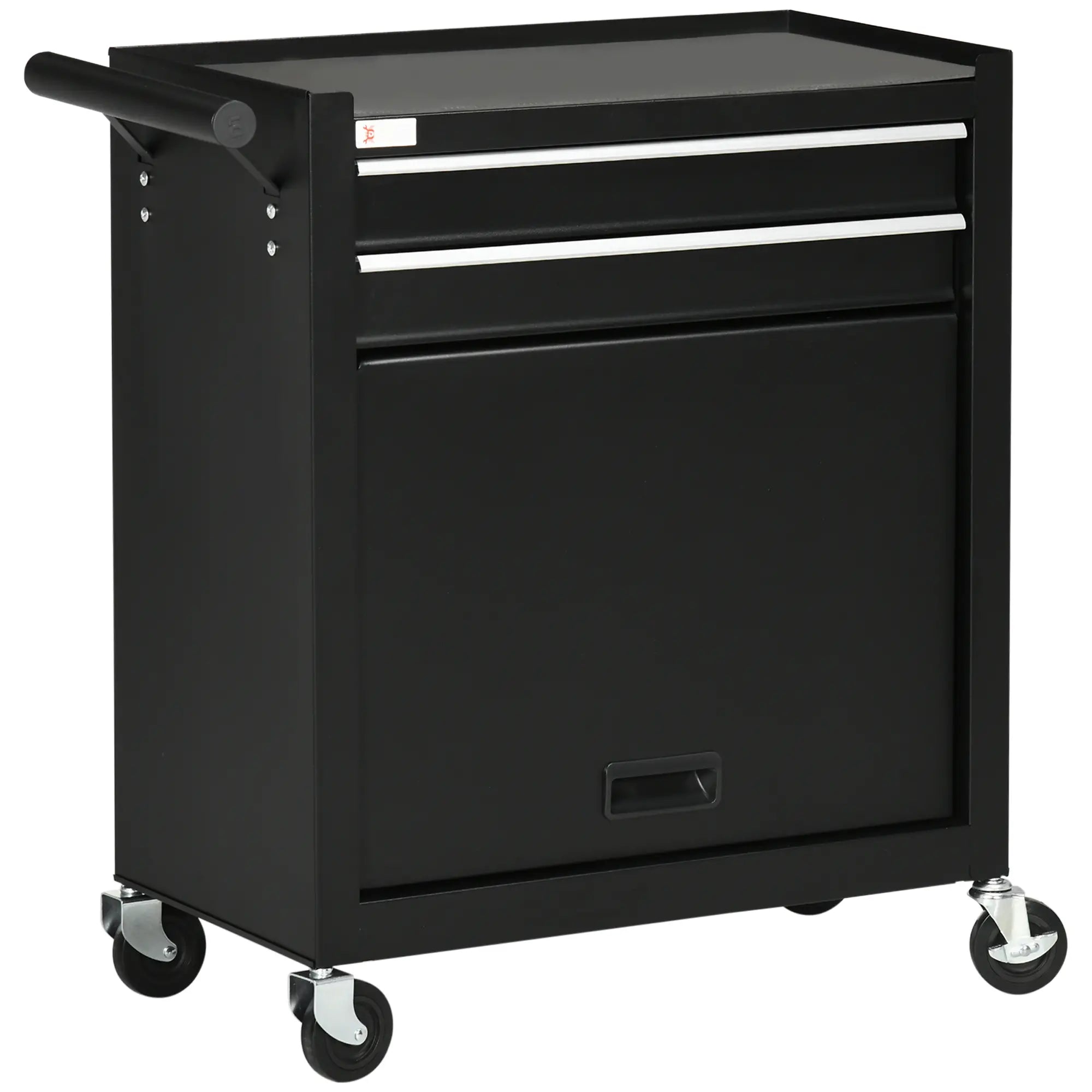 2-Drawer Rolling Tool Chest, Metal Cabinet, Black Tool Organizers at Gallery Canada