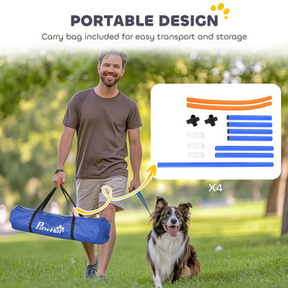 Dog Agility Training Equipment, 4 Pcs Obstacle Course, Blue Dog Agility Training Equipment at Gallery Canada