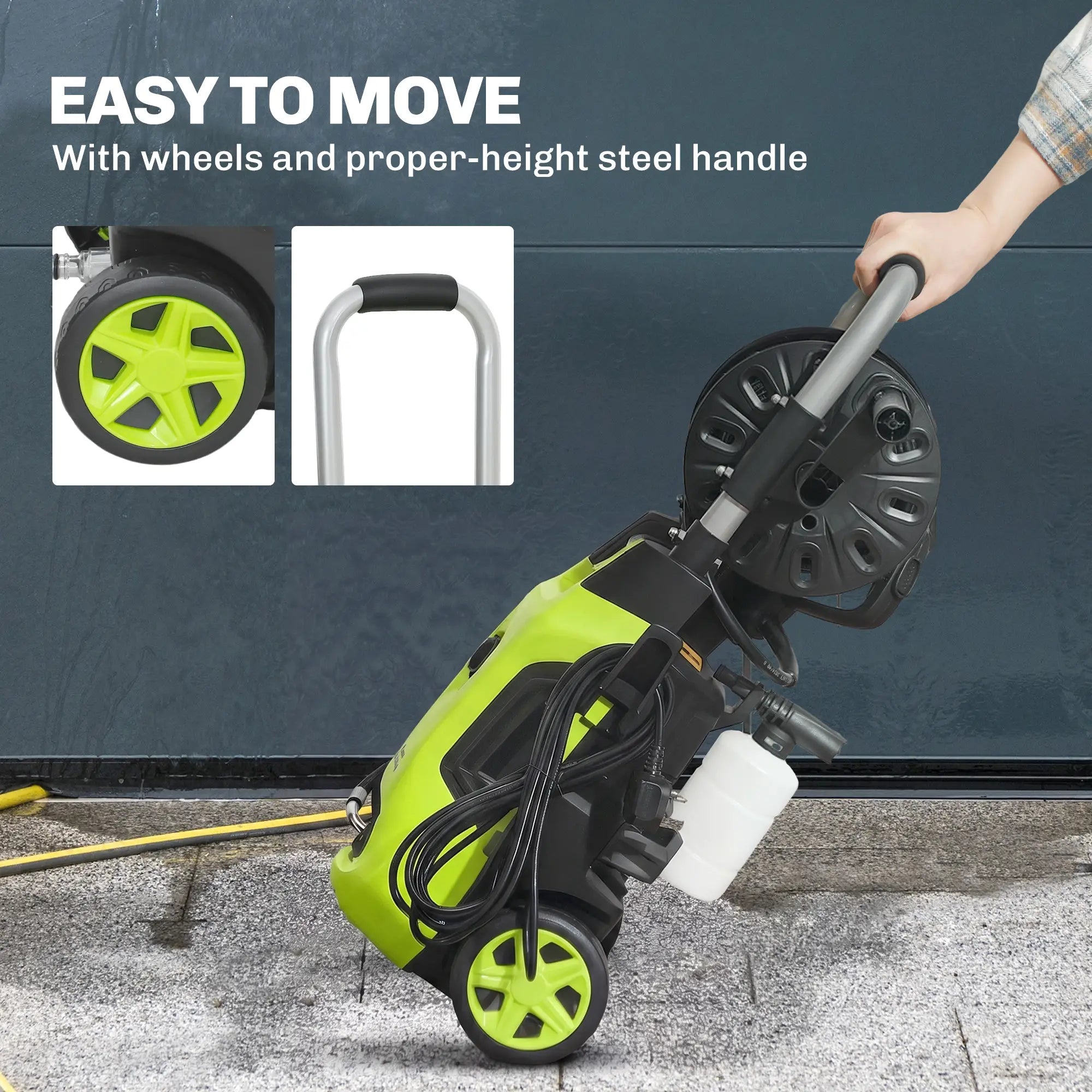 Electric Pressure Washer, 2176 PSI High Pressure Washer with 20 ft Outlet Hose, Adjustable Nozzle, 1.9GPM Power Washer Garden Accessories at Gallery Canada
