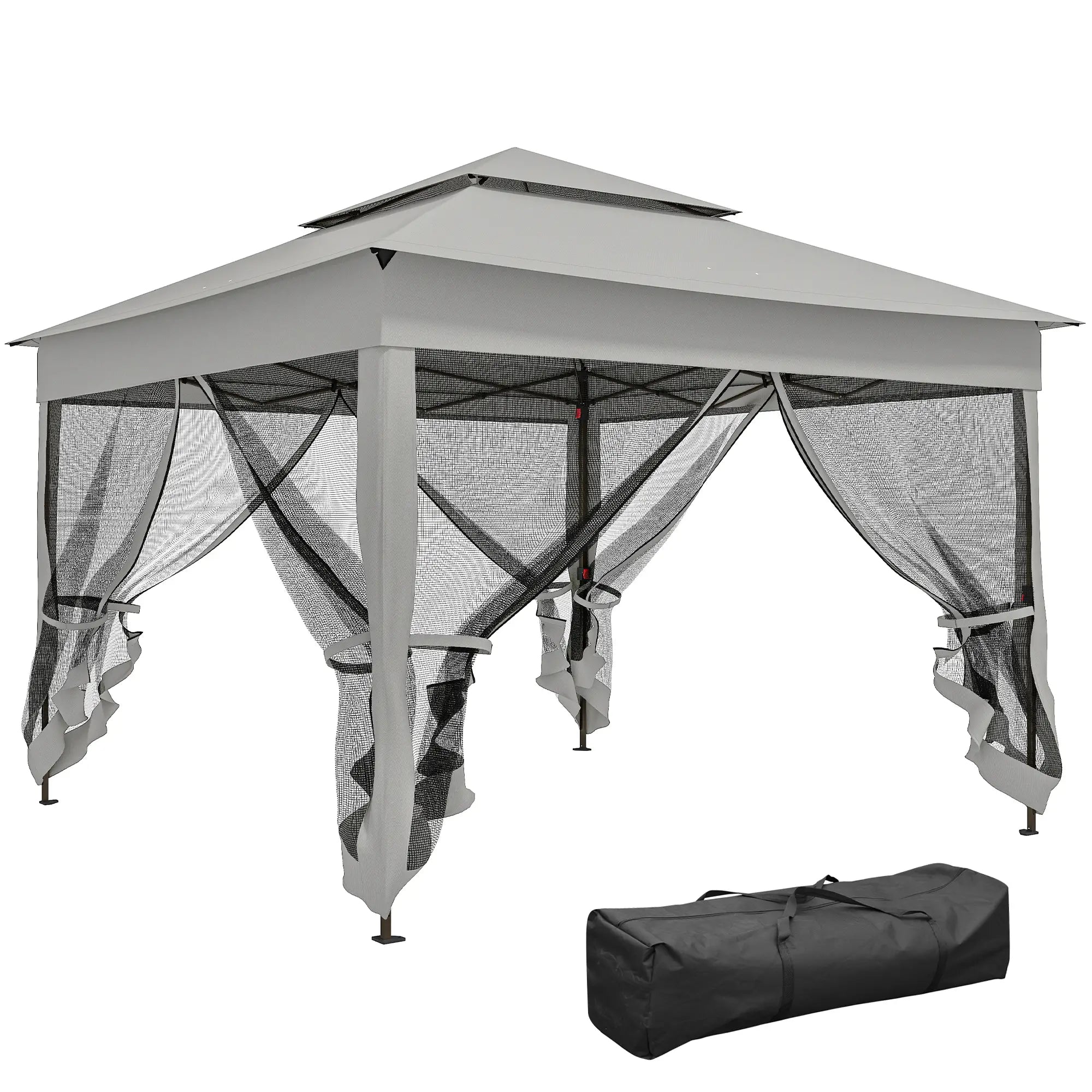 11' x 11' Pop Up Canopy Tent, Light Grey Pop Up Canopies at Gallery Canada