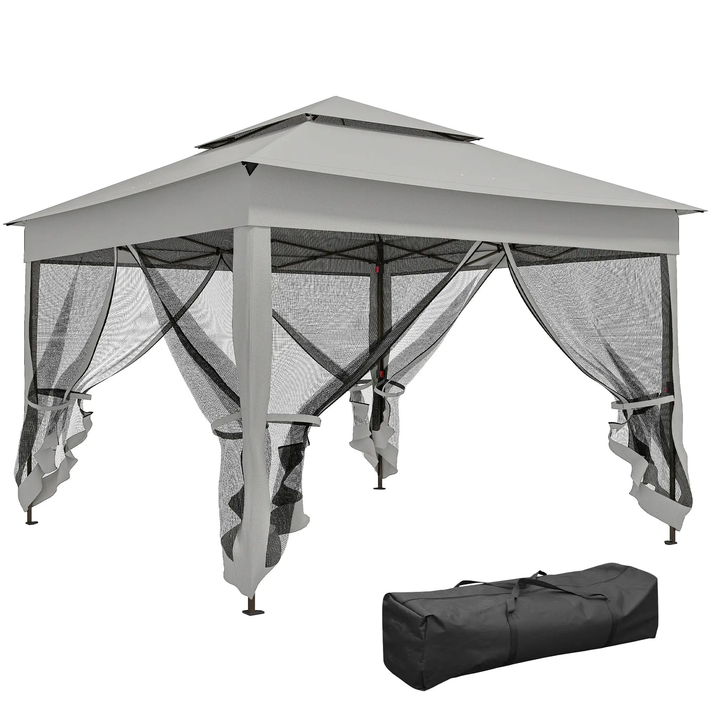 11' x 11' Pop Up Canopy Tent, Light Grey Pop Up Canopies at Gallery Canada