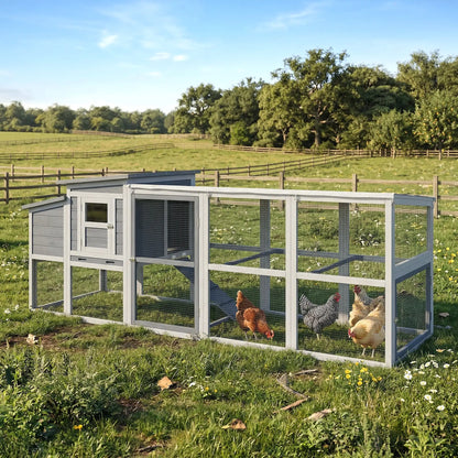 Large Chicken Coop, Wooden Hen House With Covered Run Chicken Coops at Gallery Canada