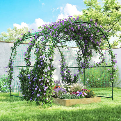 Garden Arch Trellis For Climbing Plants, 7.1FT Tall, Outdoor Plant Stands at Gallery Canada