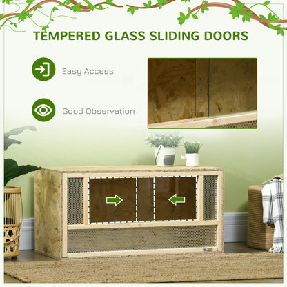 Wooden Reptile Terrarium, Sliding Door, 31.5" x 15.7" x 15.7" Houses & Habitats at Gallery Canada