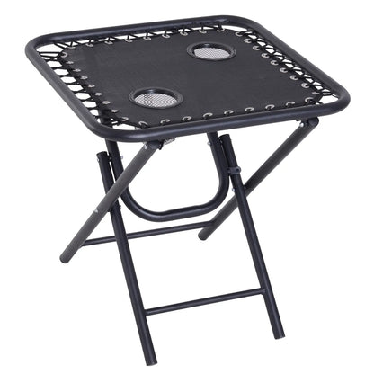 Zero Gravity Chair Set of 2, Patio Chair with Side Table, Black Lounger Chairs at Gallery Canada