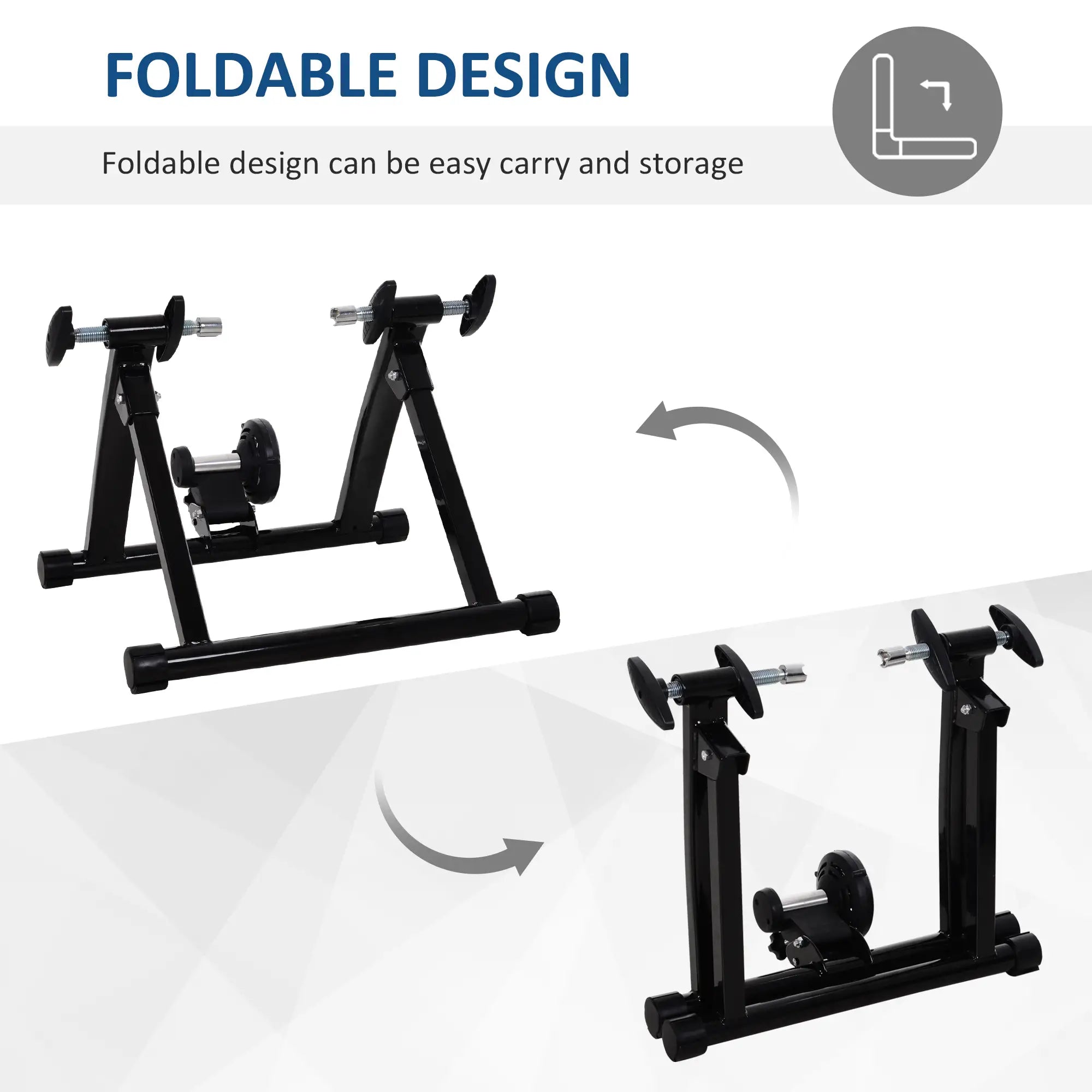 Foldable Indoor Bike Trainer, 26-28