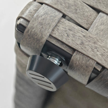 22L Raised Garden Box with Trellis, PE Rattan, Two Plant Boxes, Mixed Grey, Grey Elevated Garden Beds at Gallery Canada