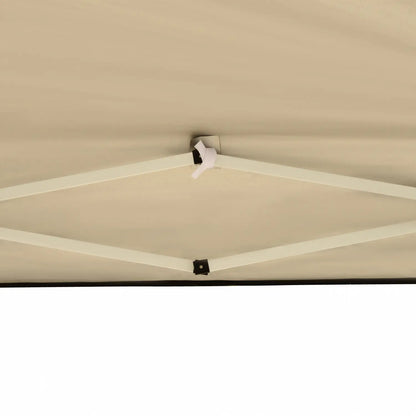 10 x 10ft Folding Pop Up Tent, Outdoor Gazebo Canopy, Black Pop Up Canopies at Gallery Canada