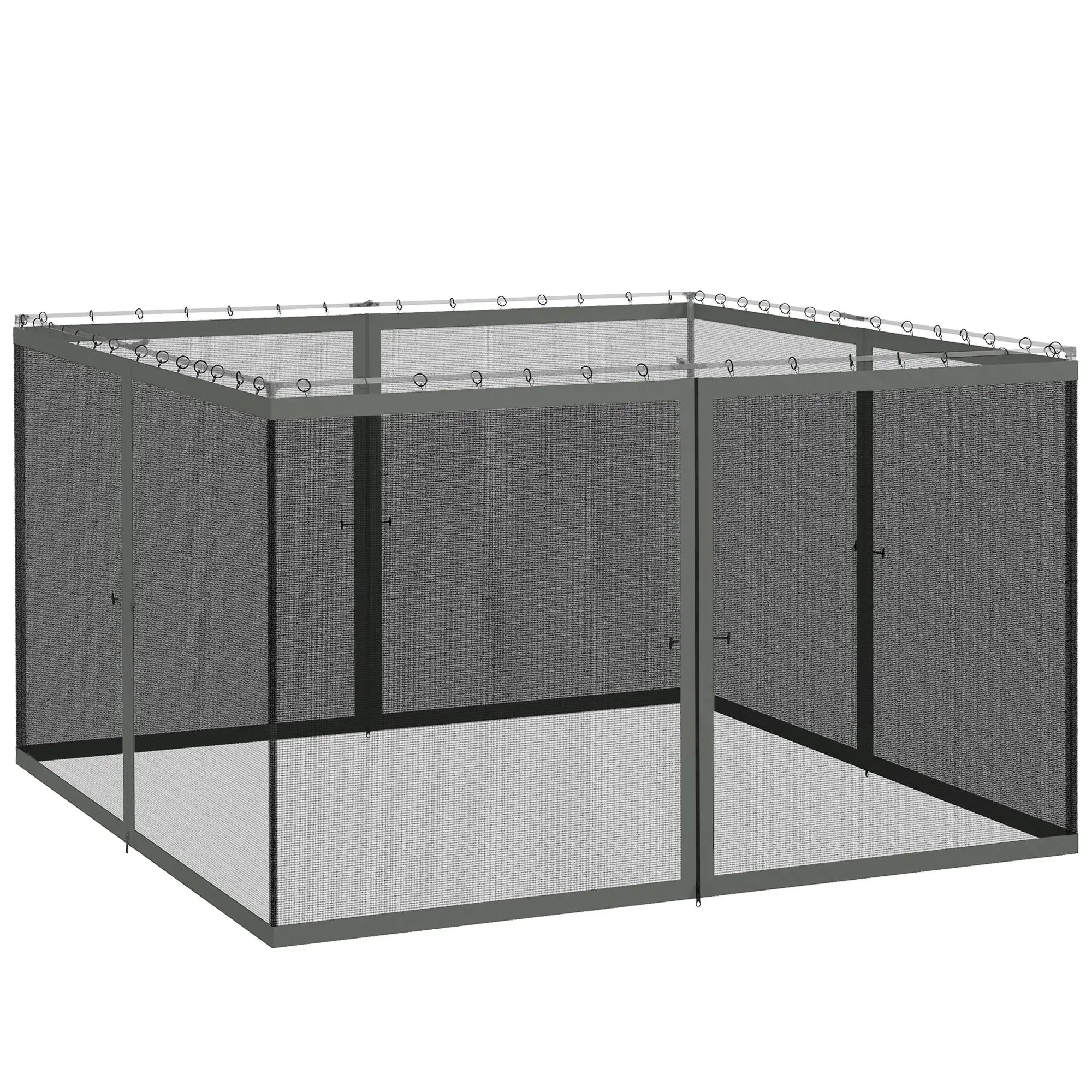 Replacement Mosquito Netting, Gazebo 12' x 12', Black Screen Walls, Zippers, Black Gazebos at Gallery Canada