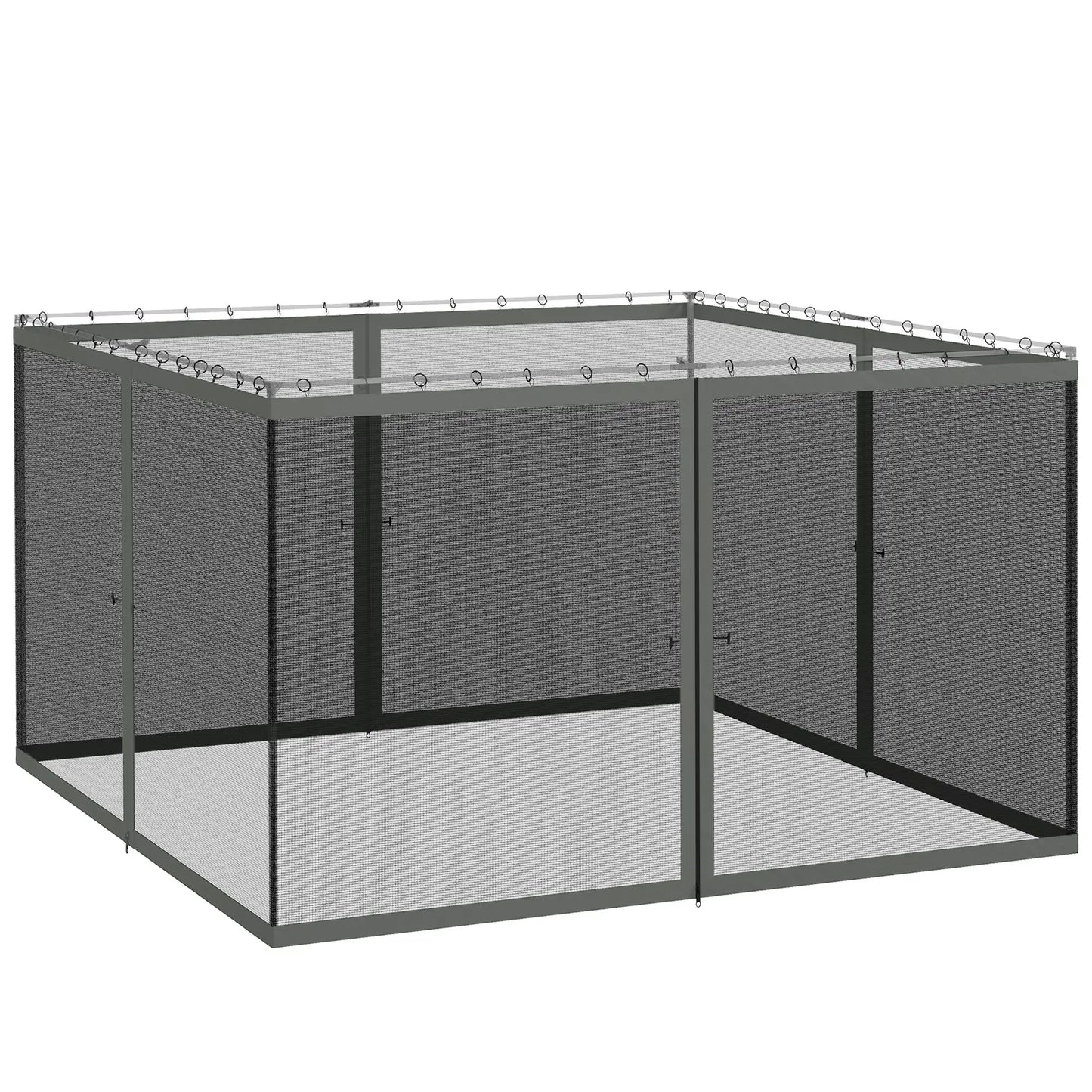 Replacement Mosquito Netting, Gazebo 12' x 12', Black Screen Walls, Zippers, Black Gazebos at Gallery Canada