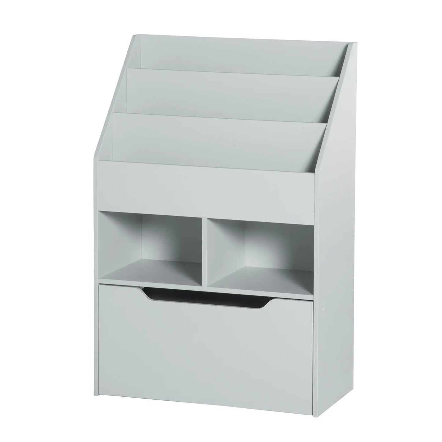 Kids Bookcase, Multi-Shelf Organizer with Drawer, Grey Baby & Kids Storage at Gallery Canada