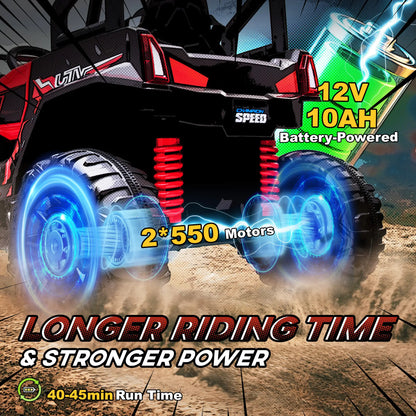 Kids Ride On Car 12V, 1.8-3.7 mph, Remote Control, Music, Lights, MP3, Suspension Wheels Electric Toy Cars at Gallery Canada