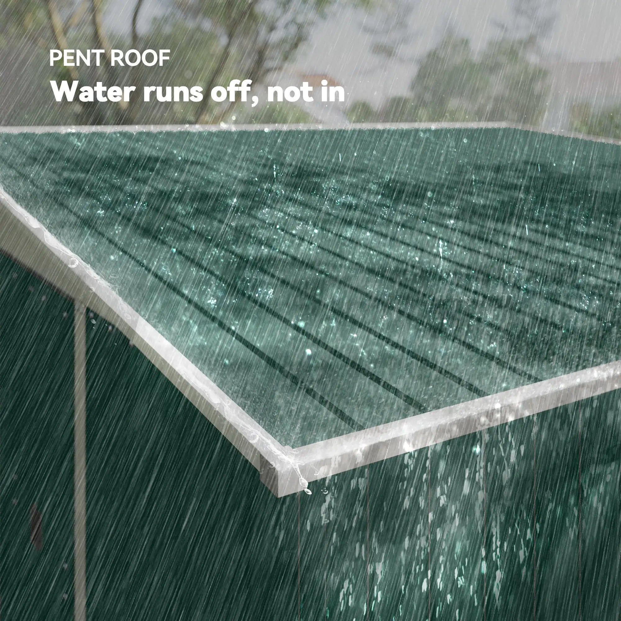 11' x 9' Steel Garden Storage Shed, Outdoor Metal Tool House, Green Sheds at Gallery Canada