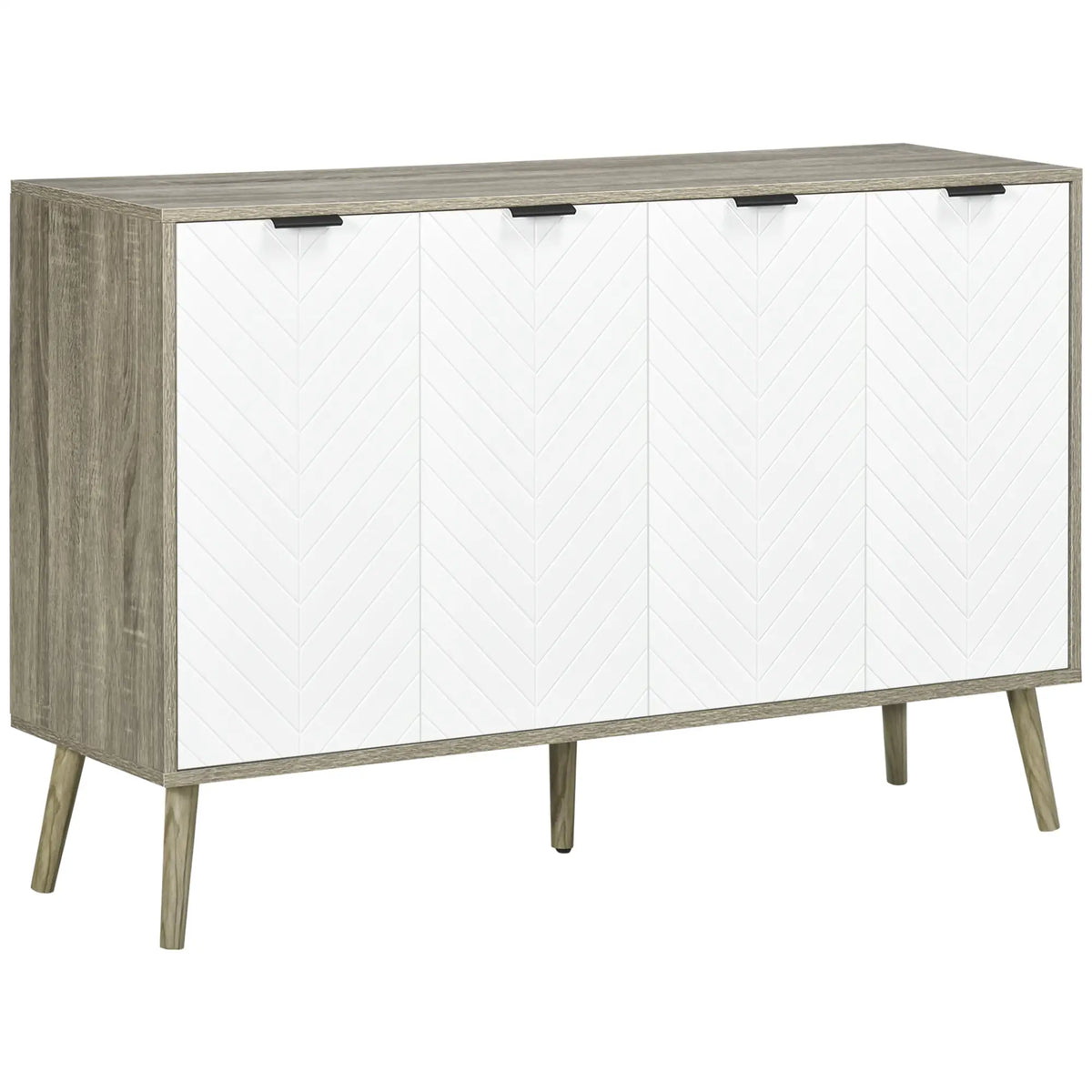 Modern Sideboard Buffet, Dining Cabinet, Adjustable Shelves, Grayish Brown Bar Cabinets White, Grayish brown at Gallery Canada