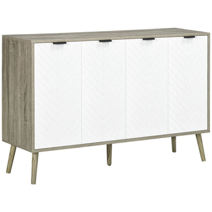 Modern Sideboard Buffet, Dining Cabinet, Adjustable Shelves, Grayish Brown Bar Cabinets White, Grayish brown at Gallery Canada