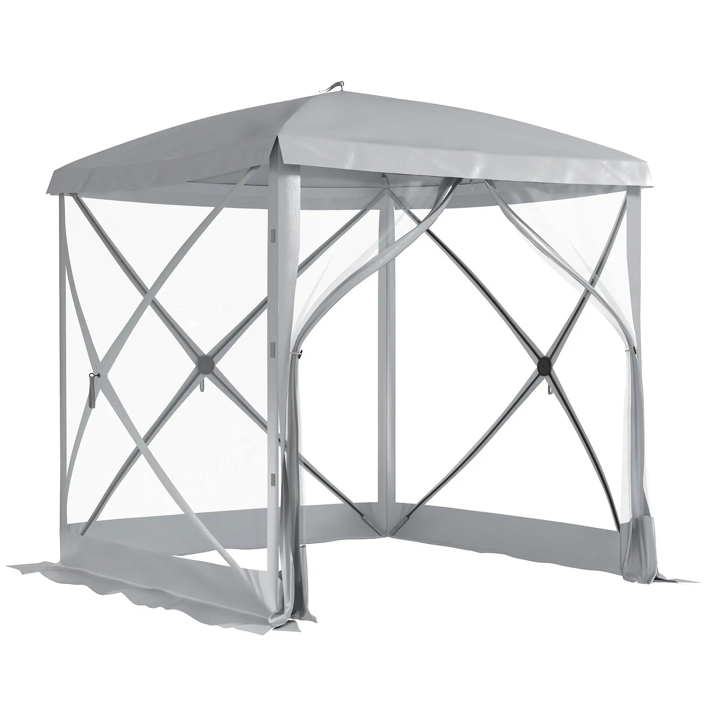 Pop-Up Tent, Foldable, Zippered Door, Ground Stakes, Fits 3-4, Light Grey Pop Up Canopies at Gallery Canada