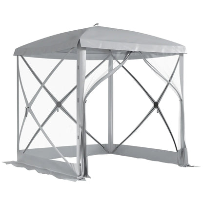 Pop-Up Tent, Foldable, Zippered Door, Ground Stakes, Fits 3-4, Light Grey Pop Up Canopies at Gallery Canada
