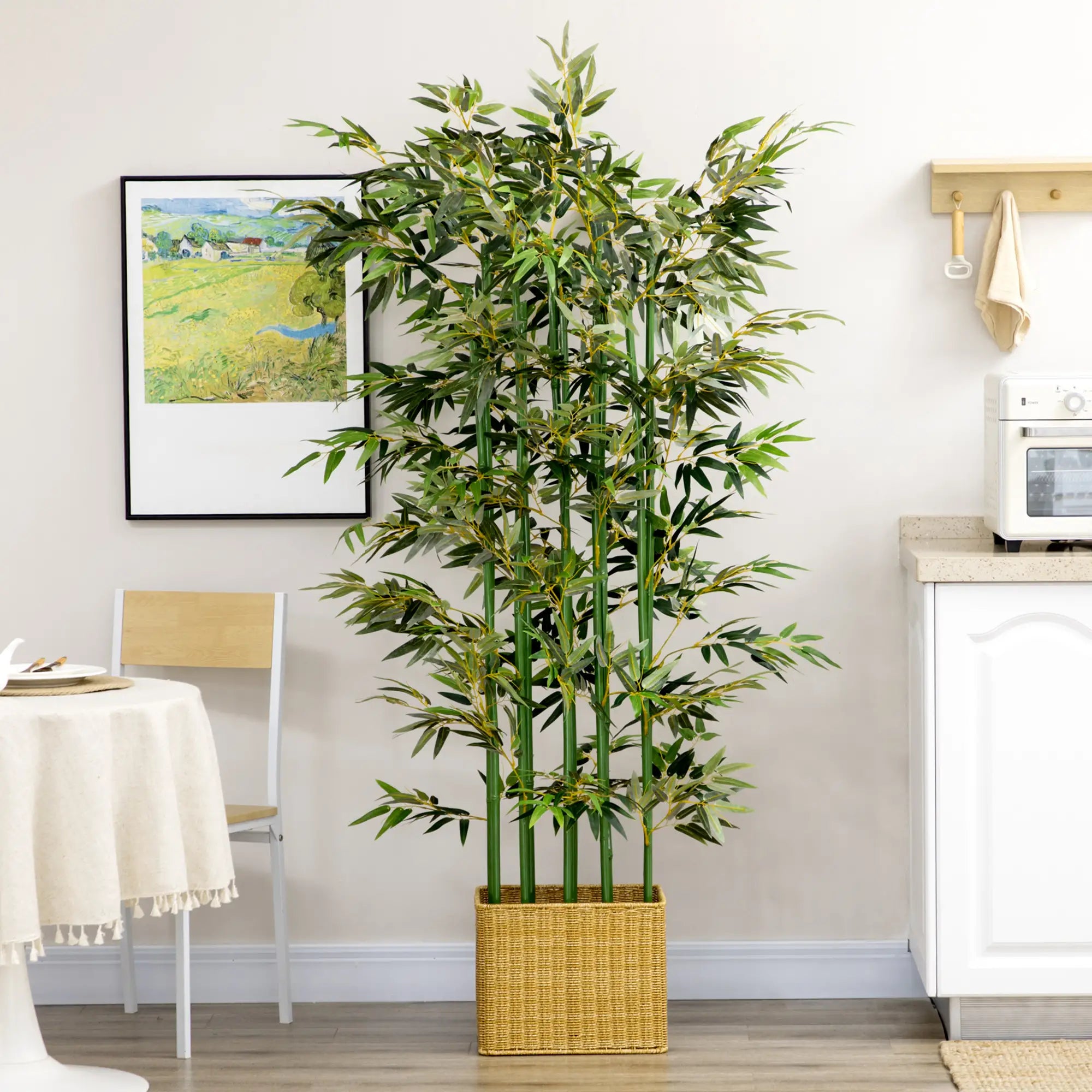 5ft Artificial Bamboo Tree, Faux Plant, Pine Wood Base, Indoor Decor Artificial Trees at Gallery Canada