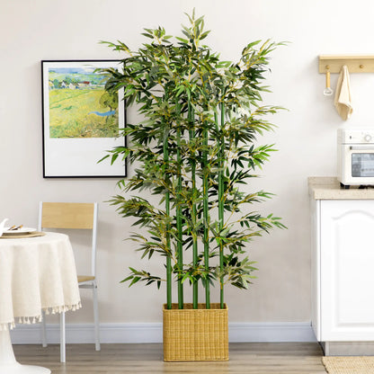 5ft Artificial Bamboo Tree, Faux Plant, Pine Wood Base, Indoor Decor Artificial Trees at Gallery Canada