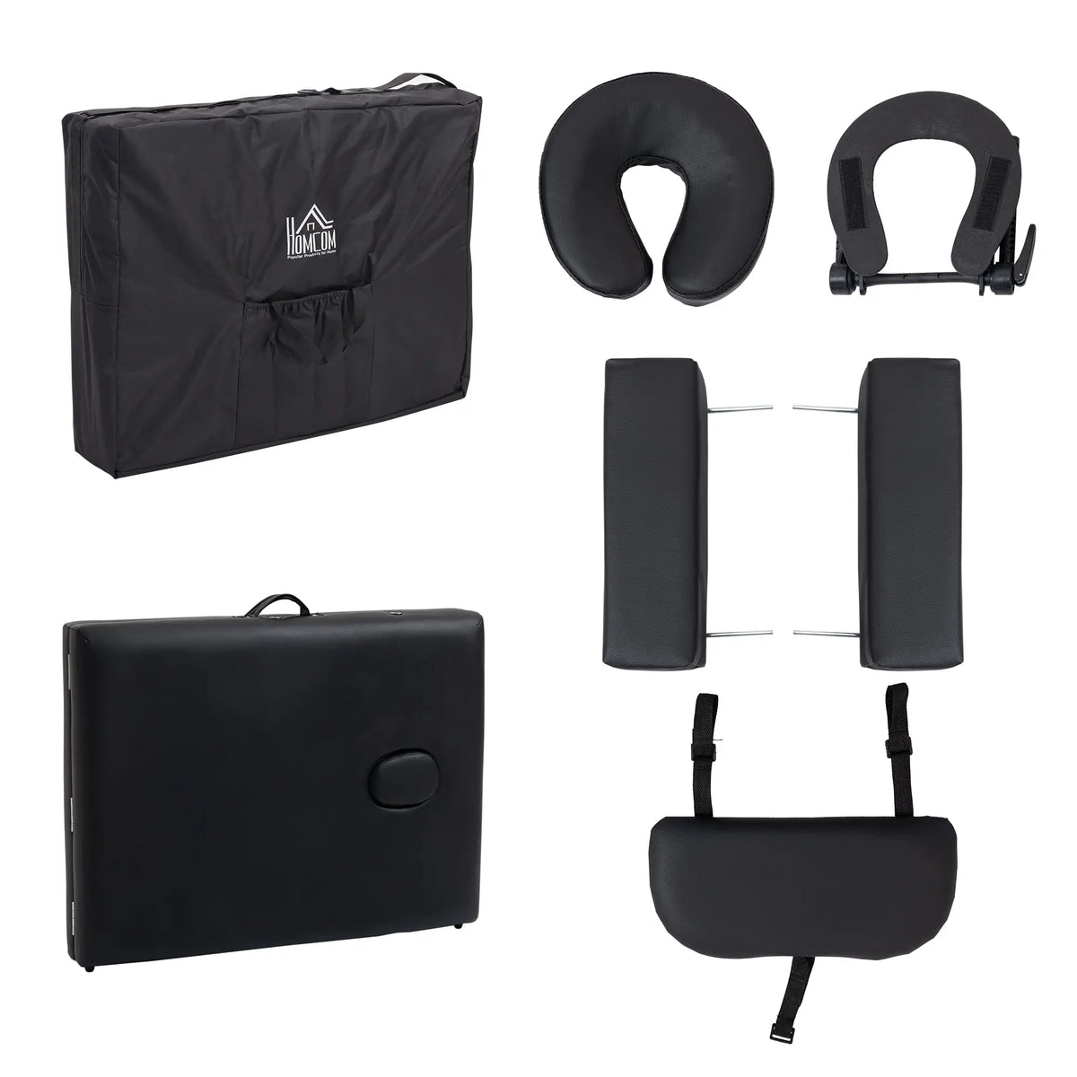 83 Foldable Massage Table, Salon SPA Facial Couch, Tattoo Bed, Black Portable Massage Tables at Gallery Canada