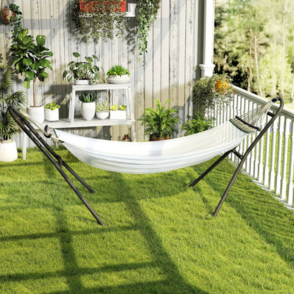Steel Hammock Stand, Adjustable Height, 109.4", Black Hammock Stands at Gallery Canada