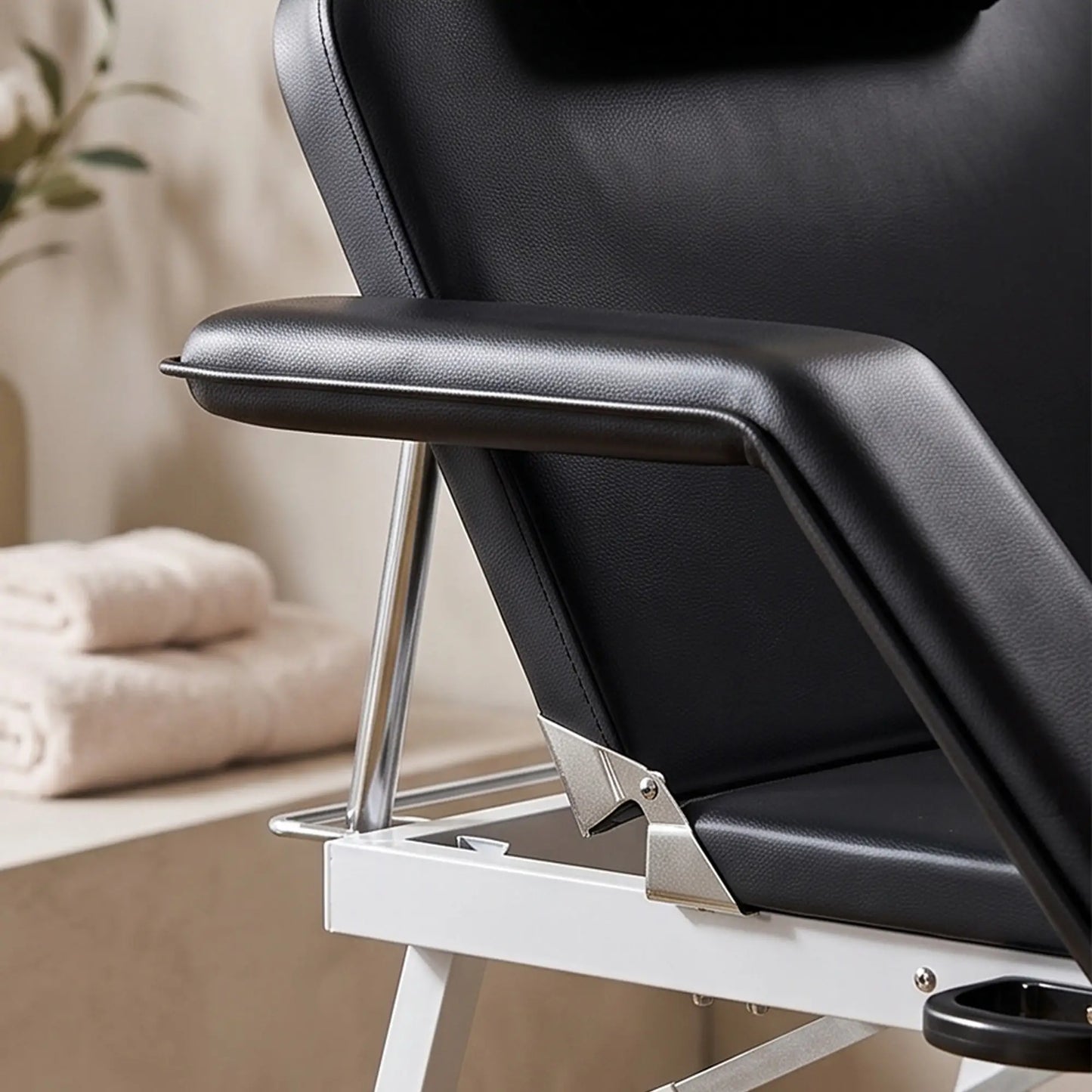 Table de massage pliante portable, noire