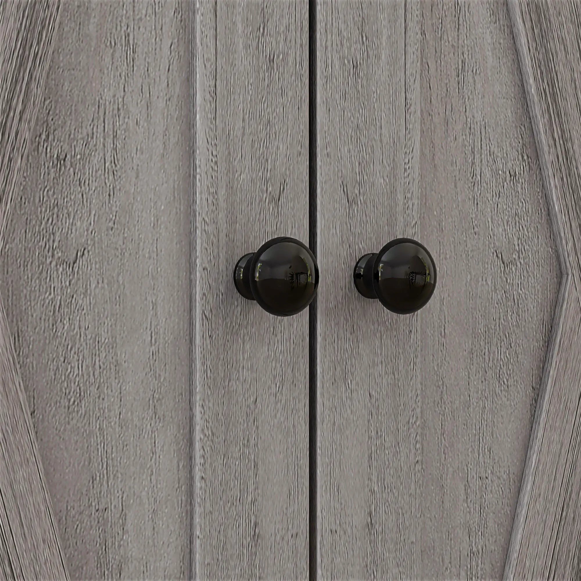 Farmhouse Storage Cabinet With Doors, Drawer, Grey Wash Storage Cabinets at Gallery Canada