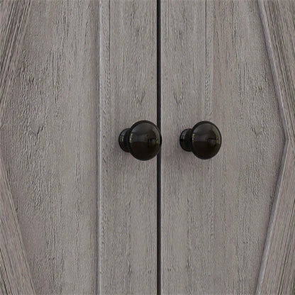 Farmhouse Storage Cabinet With Doors, Drawer, Grey Wash Storage Cabinets at Gallery Canada