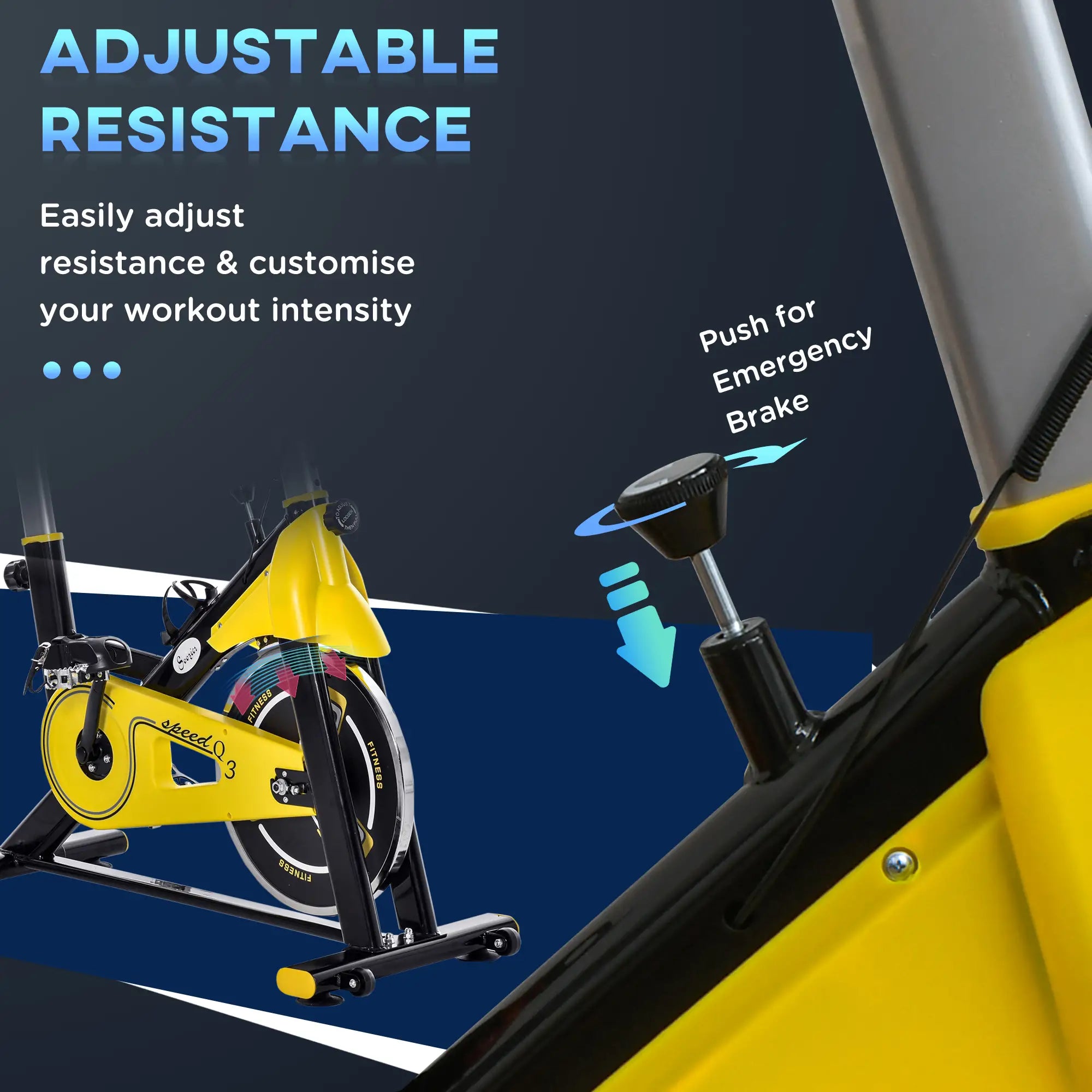 Stationary Exercise Bike, Adjustable Resistance, LCD Display, Home Gym Exercise & Stationary Bikes at Gallery Canada