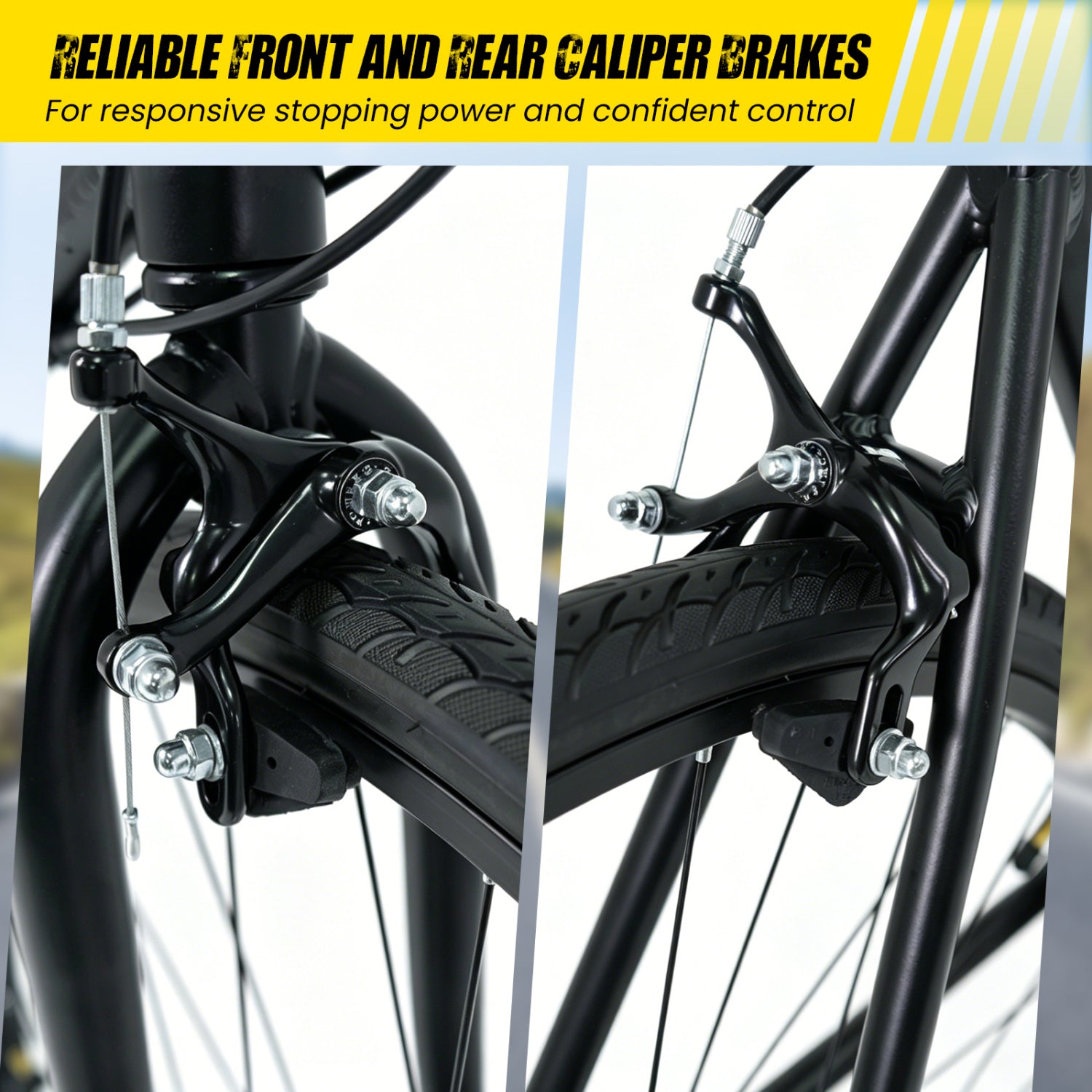 700C Hybrid Bike, 18-Speed Shimano Drivetrain, Phone Holder, Black Kids Bike at Gallery Canada