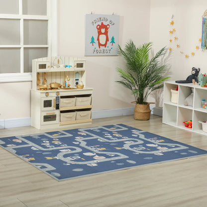 Foldable Baby Play Mat, 77" x 58", Alphabet Track Theme Kids Gym & Playmats at Gallery Canada