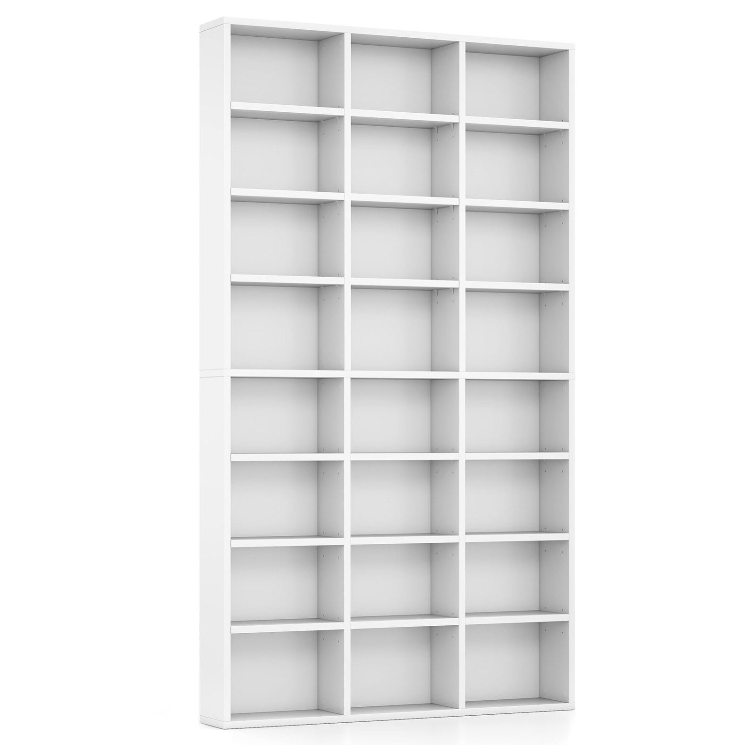 70 Inch Tall Bookshelf 24 Cube Storage Organizer with Adjustable Shelves, White Bookcases at Gallery Canada