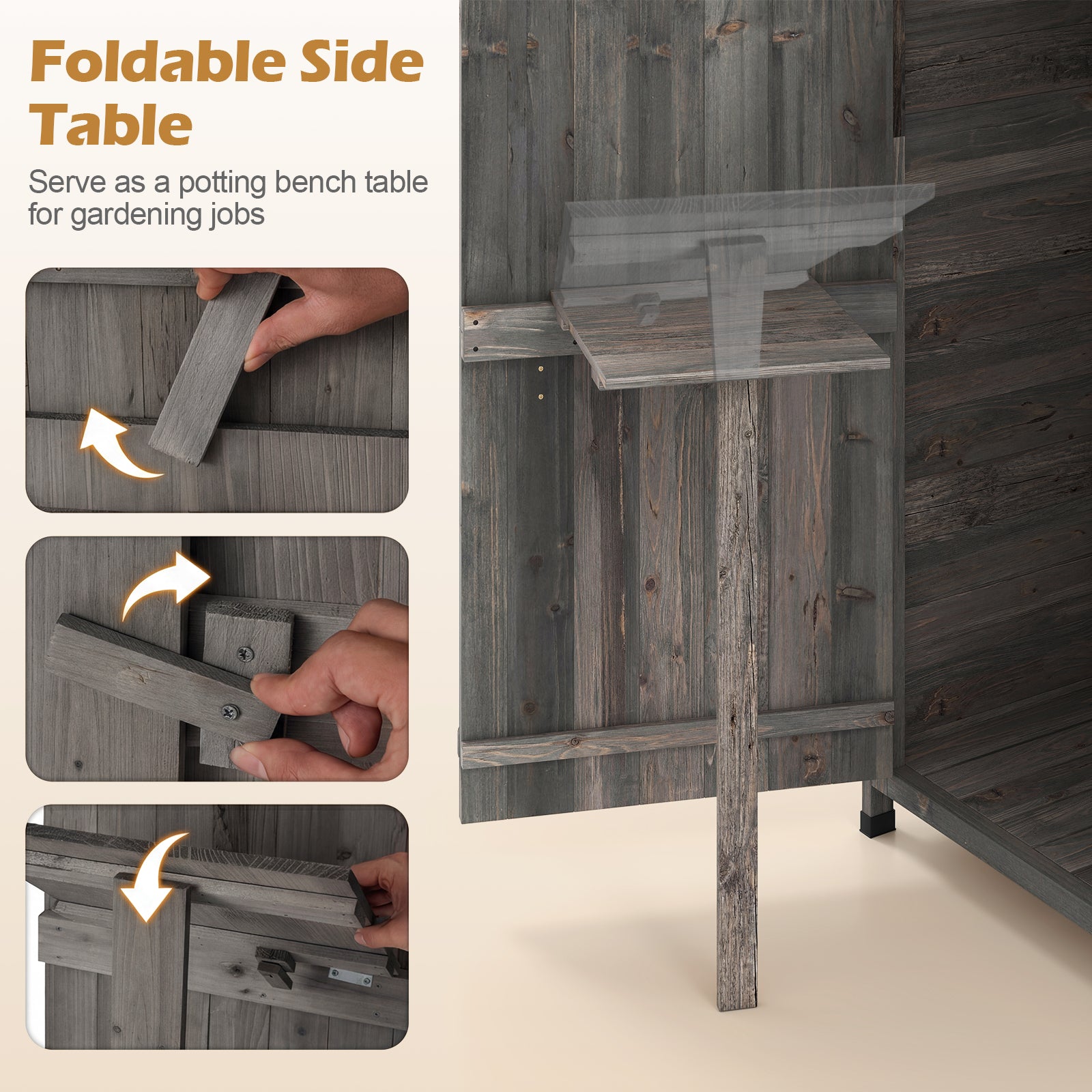 70 In Tall Garden Tool Storage Cabinet, Lockable Doors, Grey Sheds & Outdoor Storage at Gallery Canada