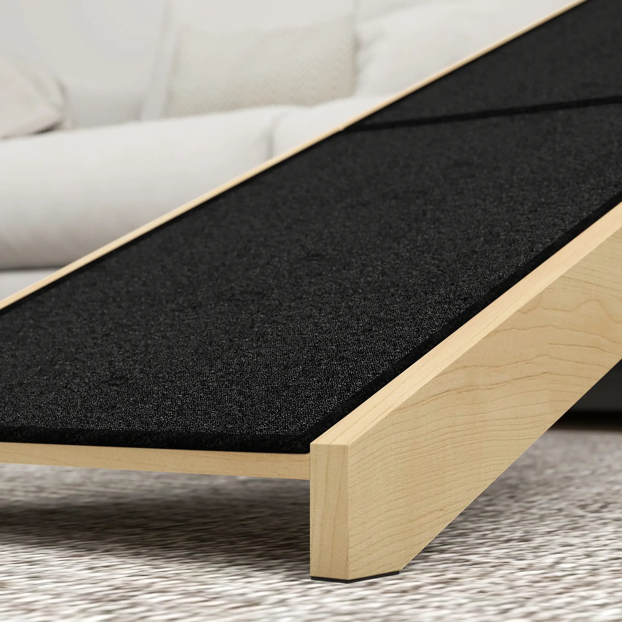 Pet Ramp Bed Steps for Dogs Cats, Non-Slip Carpet Top, 59