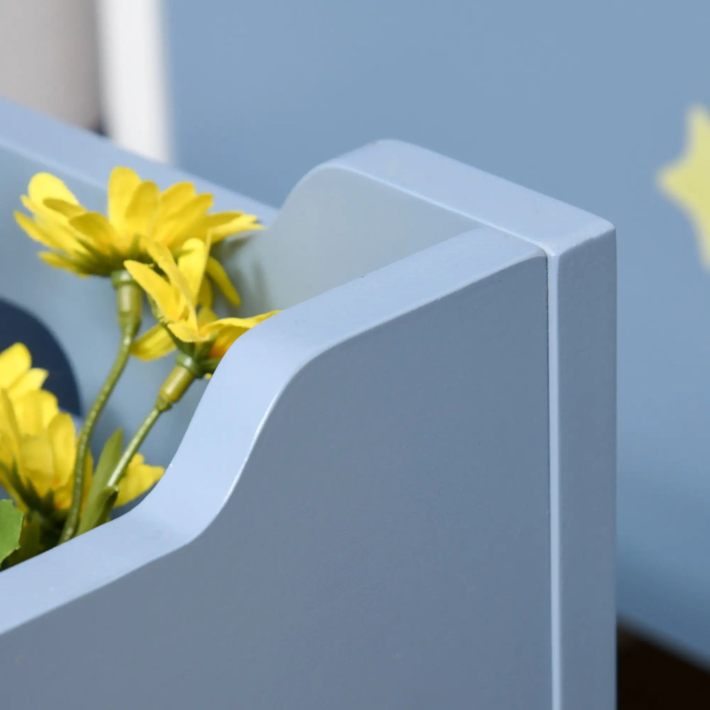 Kids Wooden Toy Storage Box, Bench Seat, 21.75" x 13.5" x 14", Blue Baby & Kids Storage at Gallery Canada