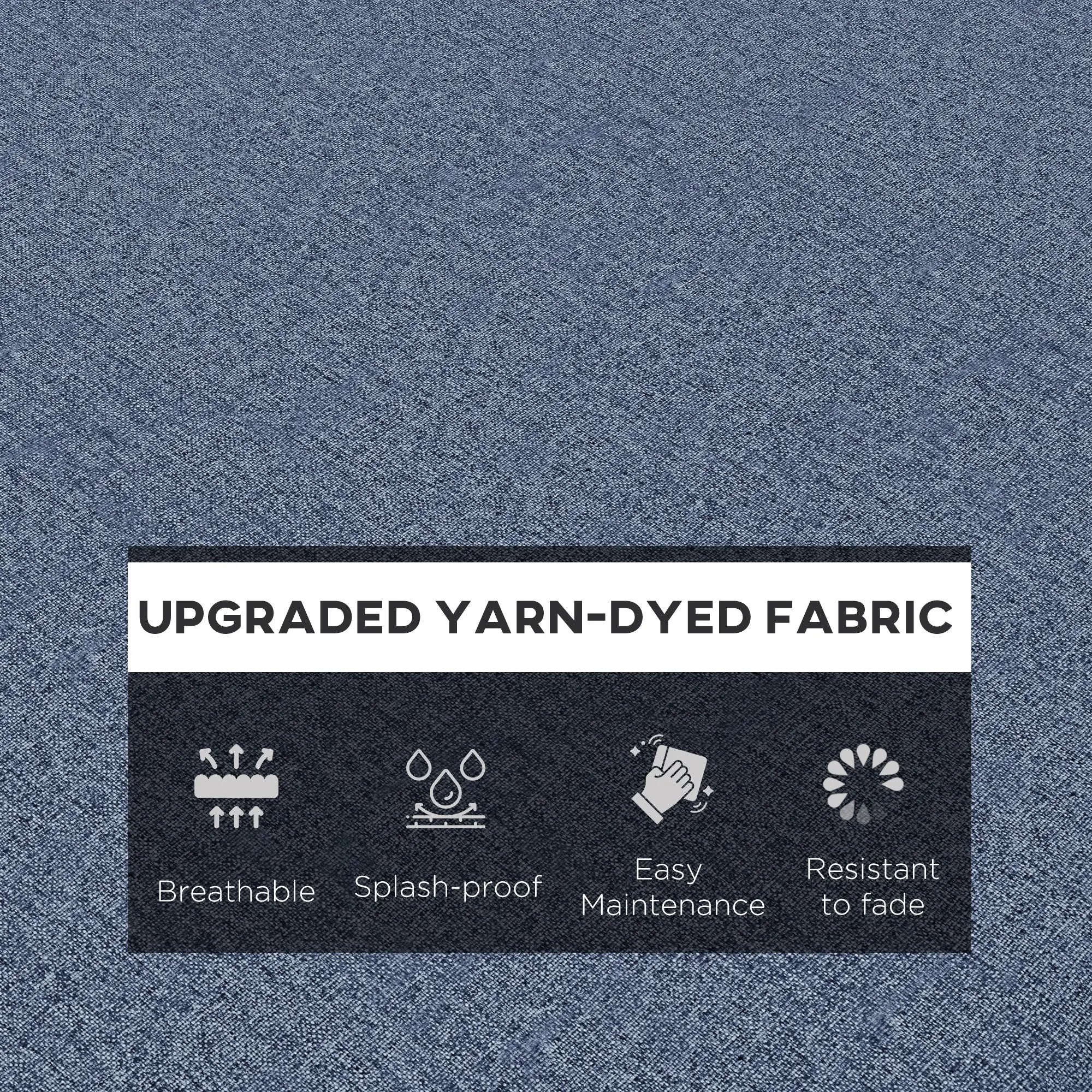 2-Piece Patio Chair Cushion Set, Indoor Outdoor, Blue Patio Chair Cushions at Gallery Canada