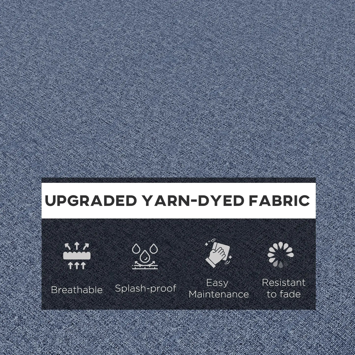 2-Piece Patio Chair Cushion Set, Indoor Outdoor, Blue Patio Chair Cushions at Gallery Canada