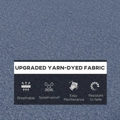 2-Piece Patio Chair Cushion Set, Indoor Outdoor, Blue Patio Chair Cushions at Gallery Canada