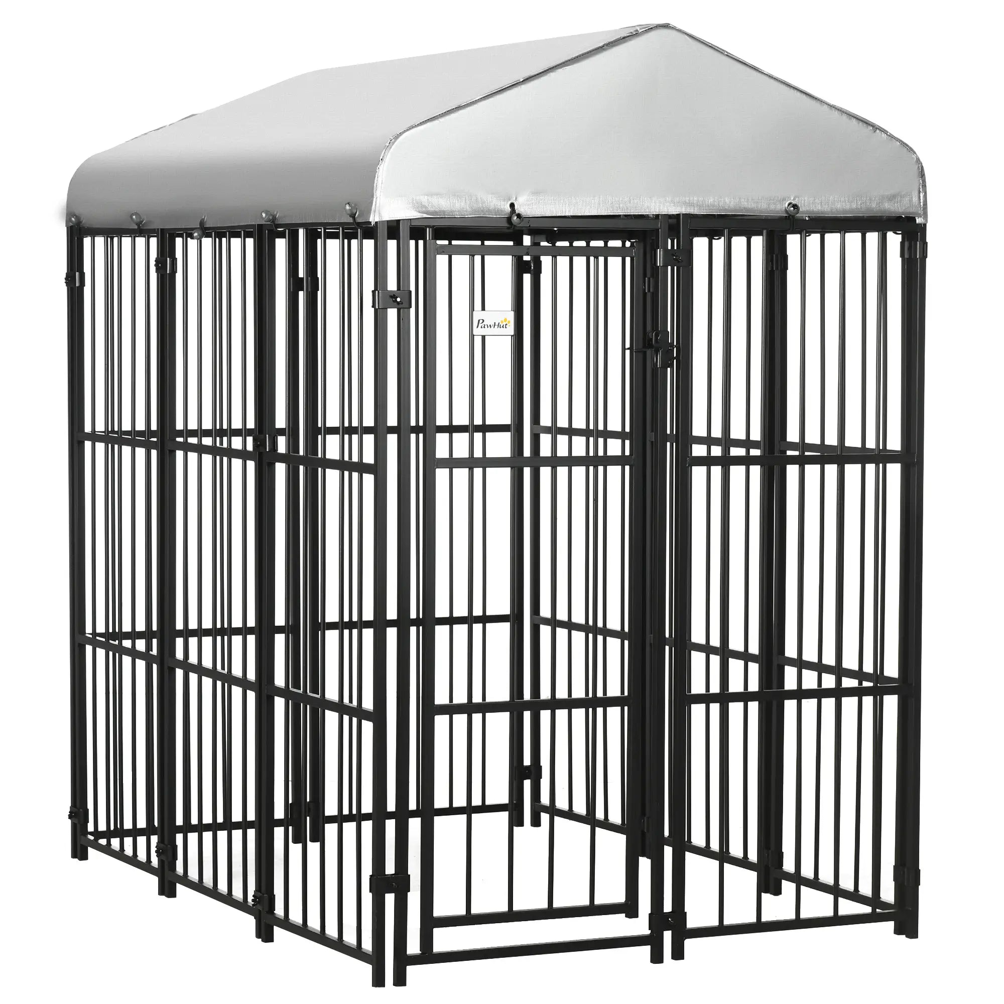 Galvanized Steel Outdoor Dog Kennel, Heavy Duty, Black Houses, Kennels & Pens at Gallery Canada