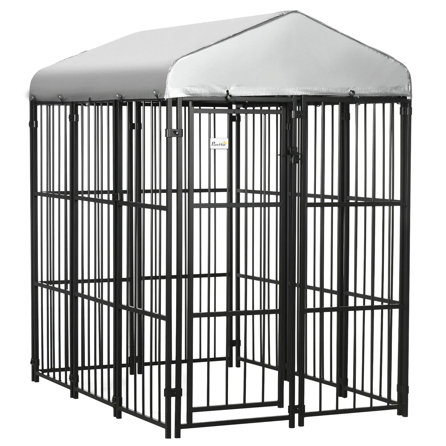 Galvanized Steel Outdoor Dog Kennel, Heavy Duty, Black Houses, Kennels & Pens at Gallery Canada