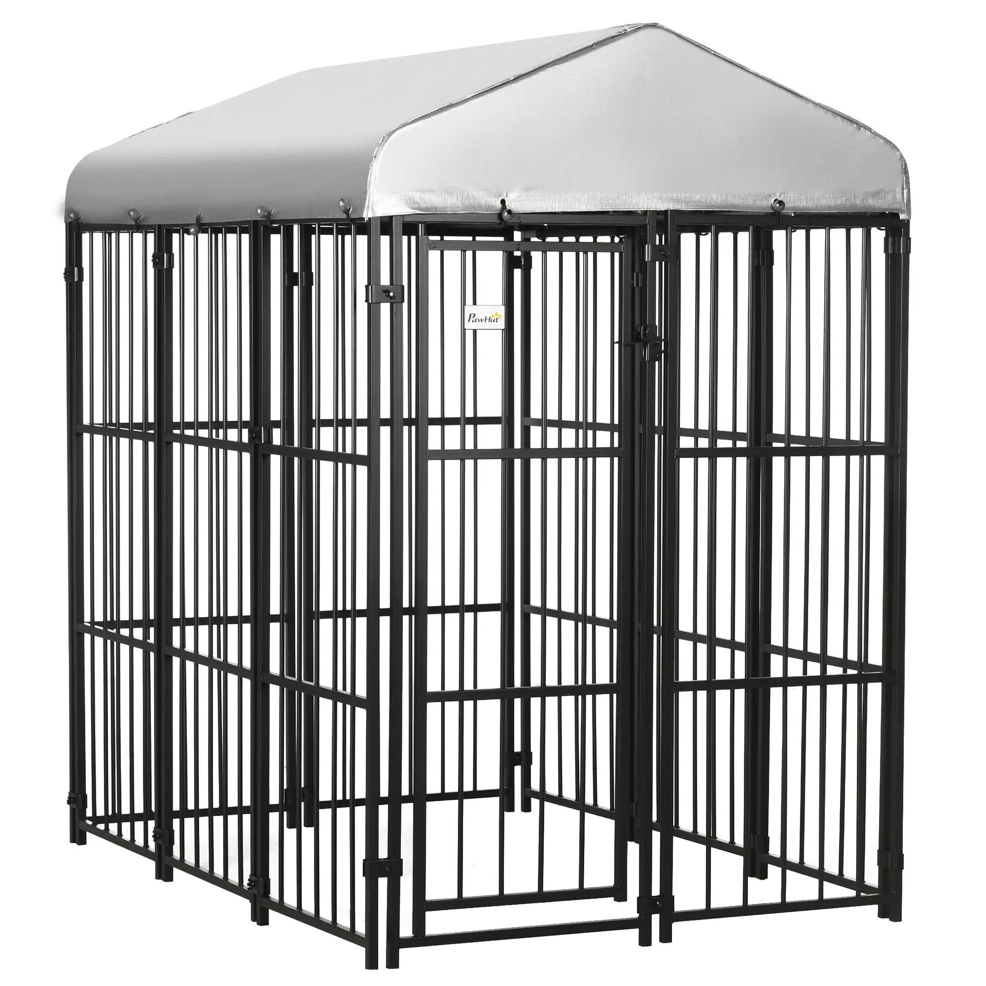 Galvanized Steel Outdoor Dog Kennel, Heavy Duty, Black Houses, Kennels & Pens at Gallery Canada
