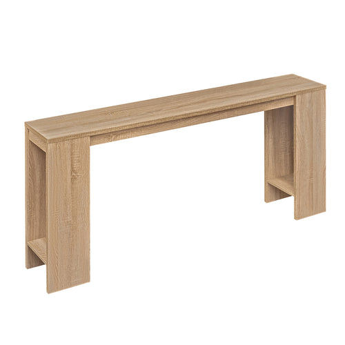 71 Inches Console Table With Storage, Natural