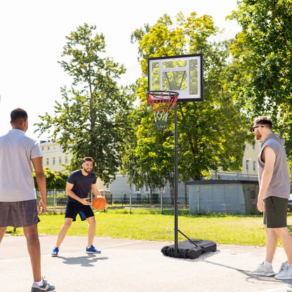 5-7FT Basketball Hoop, Height Adjustable with Wheels for Youth Outdoor Basketball at Gallery Canada